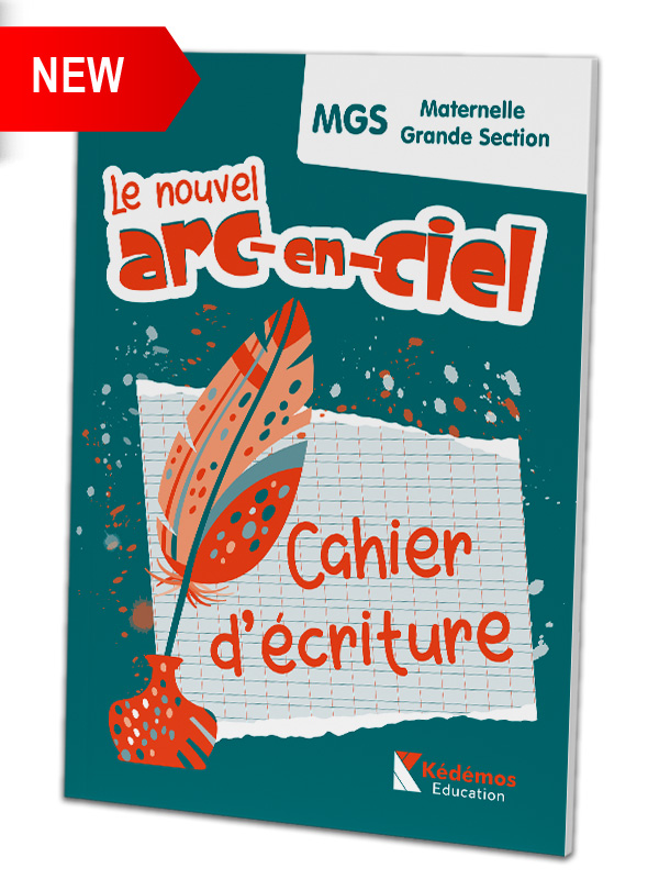 Cahier d'écriture - Grande section - le nouvel arc-en-ciel